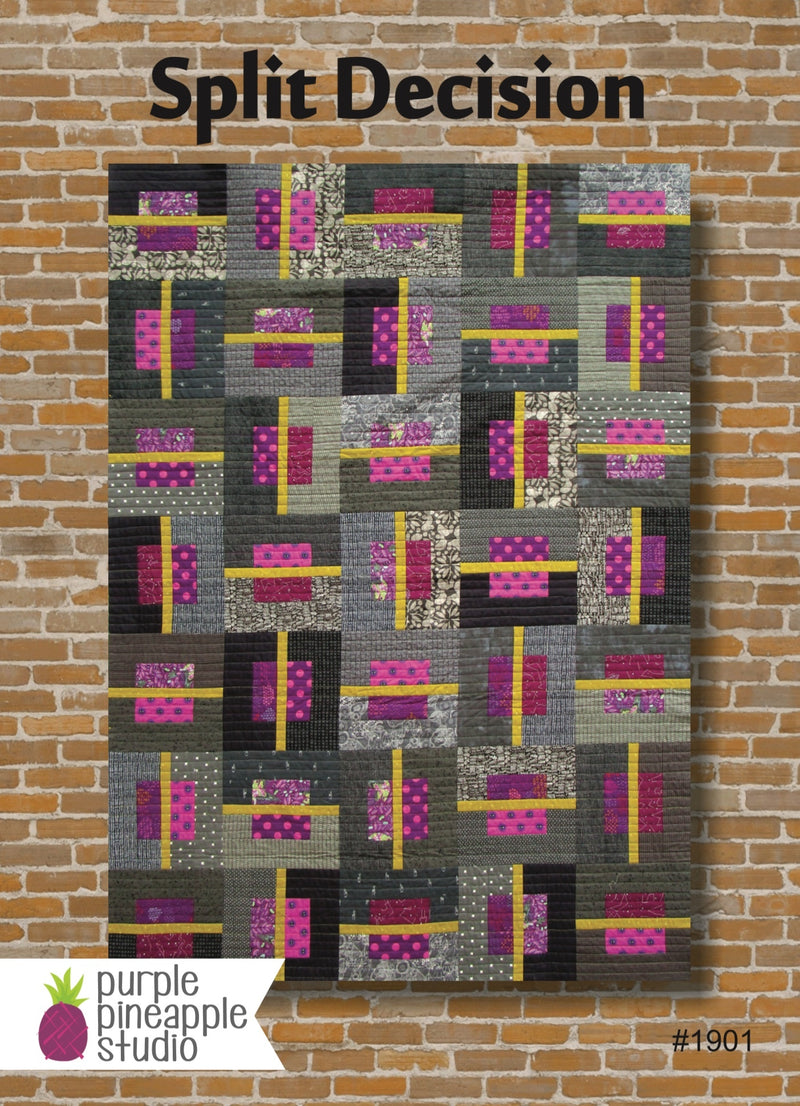 Split Decision Quilt Pattern by Purple Pineapple Studio