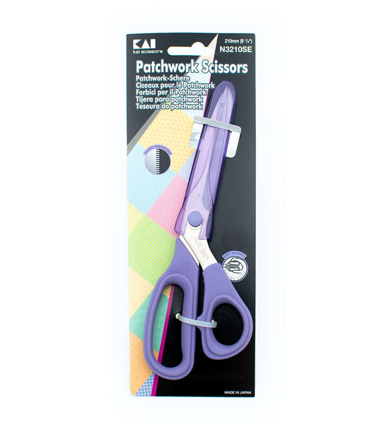 Kai 8" Micro serrated Patchwork Scissors