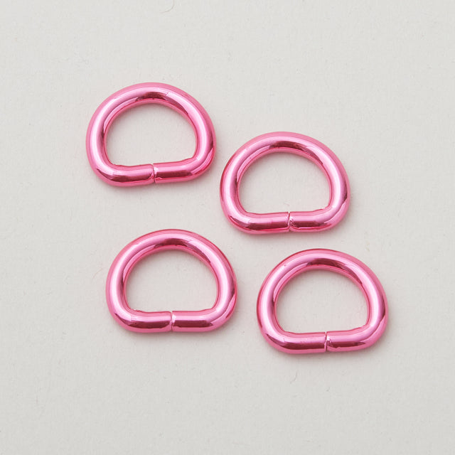 Set of 4 D-Rings Tula Pink for Sallie Tomato various sizes