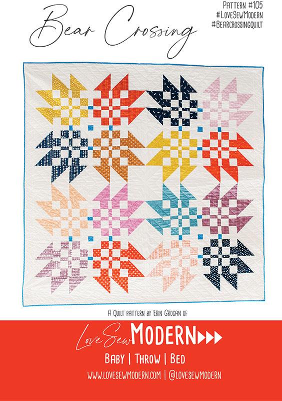 Bear Crossing Quilt Pattern from Love Sew Modern