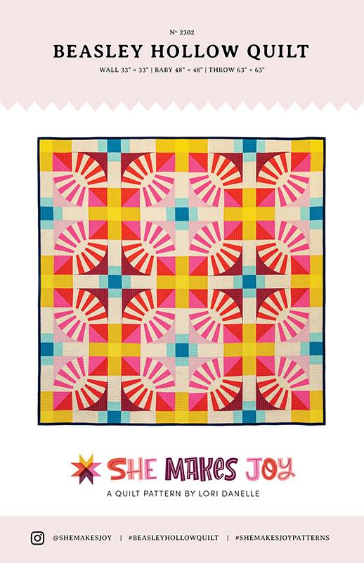 Beasley Hollow Quilt Pattern by Lori Danelle from She Makes Joy Quilts