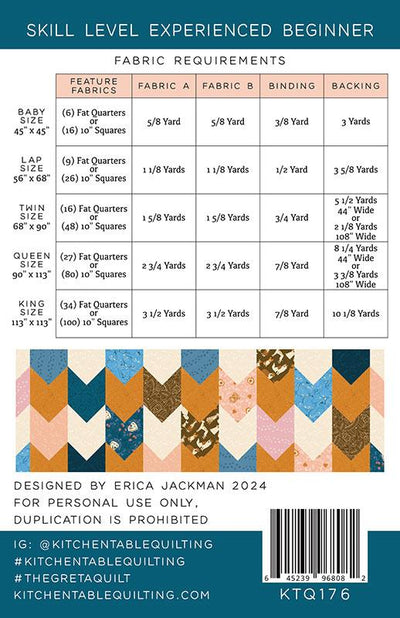 The Greta Quilt Pattern by Kitchen Table Quilts