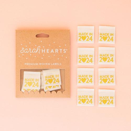 Made in 2024 Labels from Sarah Hearts