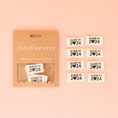 Made in 2024 Labels from Sarah Hearts