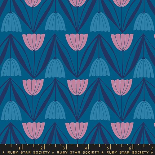 BLUE RASPBERRY Tulips From Endpaper by Jen Hewett for Ruby Star Society