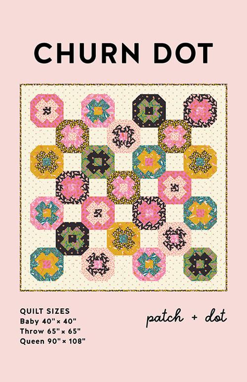 Churn Dot Quilt Pattern by Patch and Dot