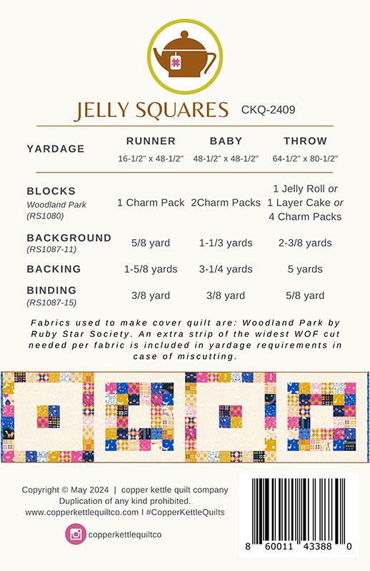 Jelly Squares Quilt by Copper Kettle Quilt Company