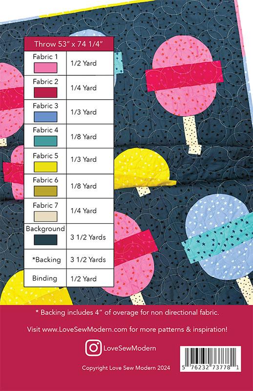 Sweet Pop Quilt Pattern by Love Sew Modern