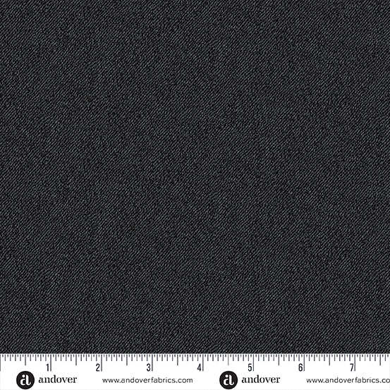 BLACK Phosphor and Venom, 108" Wideback by Libs Elliott for Andover Fabrics