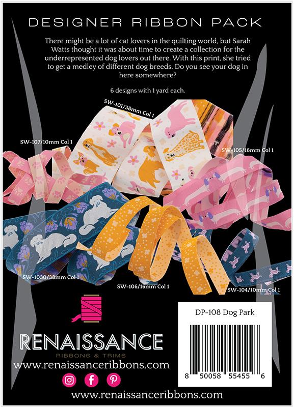 Designer Ribbon Pack of Dog Park by Sarah Watts from Renaissance Ribbons