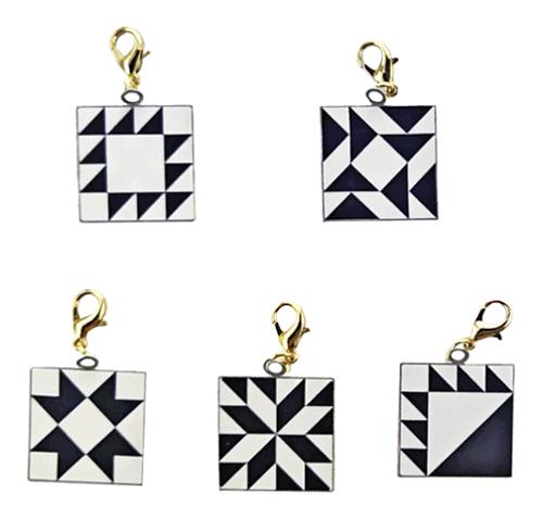 Pouch Club Enamel Zipper Pulls by Chrissy Lux for Moda