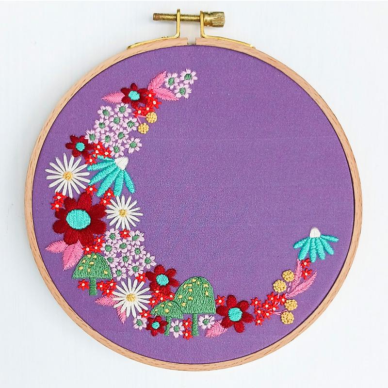 Flora Luna Embroidery Kit from Cozyblue Handmade