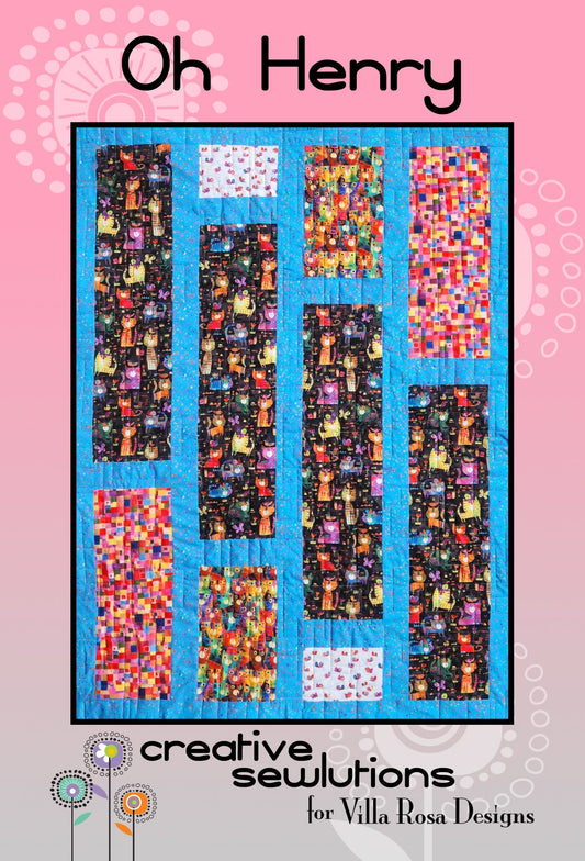 Oh Henry Quilt Pattern by Creative Sewlutions for Villa Rosa Designs