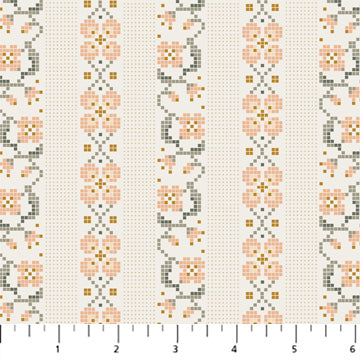 CREAM Cross Stitch from Klara by Bernadette Urbanovics for Figo Fabrics