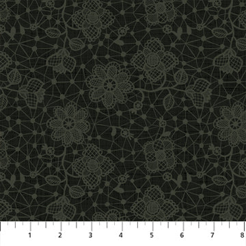 BLACK Doily from Klara by Bernadette Urbanovics for Figo Fabrics