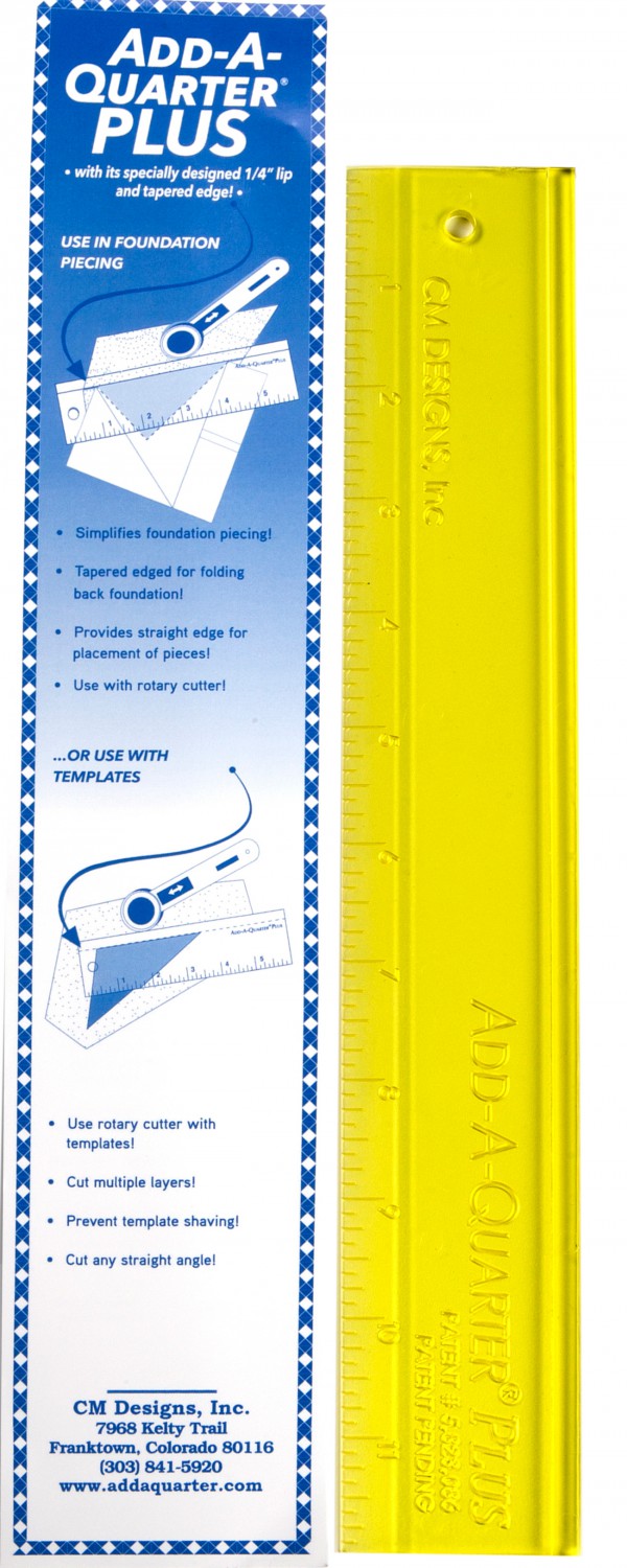 Add-A-Quarter Plus 12" Ruler from CM Design