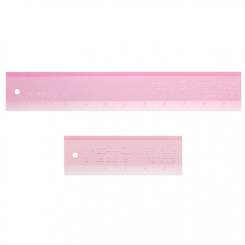 Add-A-Quarter Plus 6" & 12" Ruler Set from CM Design