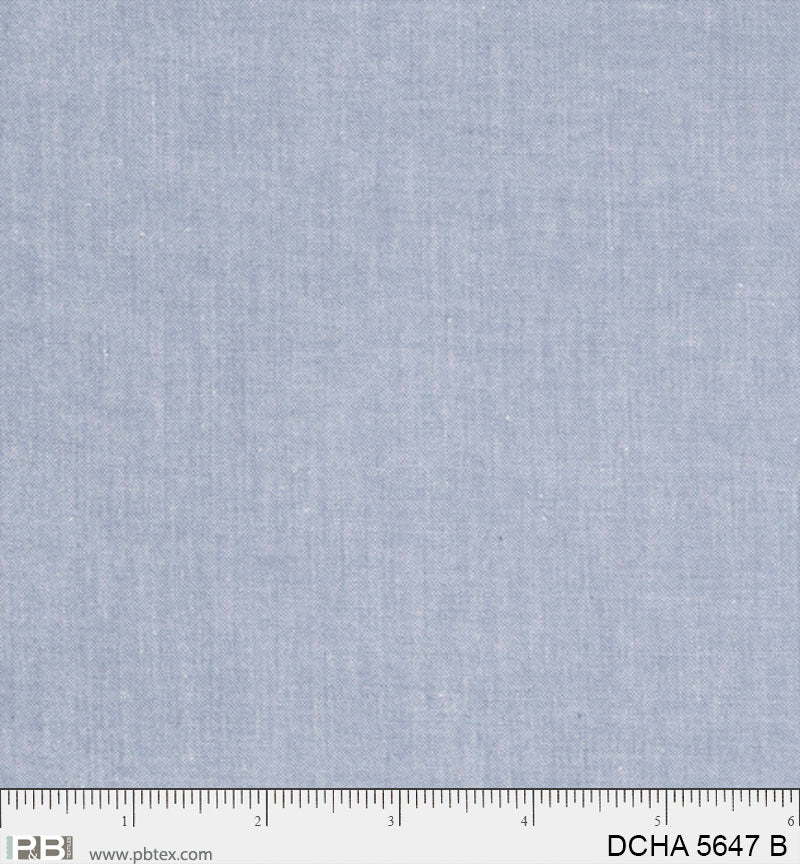 LIGHT BLUE Dreamweaver Chambray by P&B Textiles