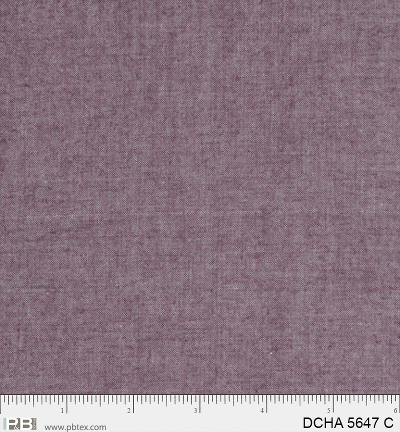 WINE Dreamweaver Chambray by P&B Textiles