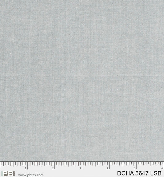 LIGHT GREY Dreamweaver Chambray by P&B Textiles