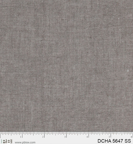 GREY Dreamweaver Chambray by P&B Textiles