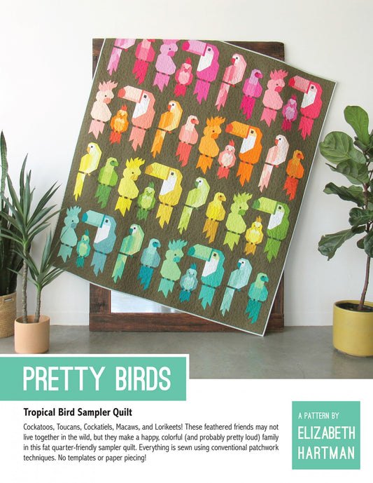 Pretty Birds by Elizabeth Hartman - Tropical Bird Sampler Quilt Pattern