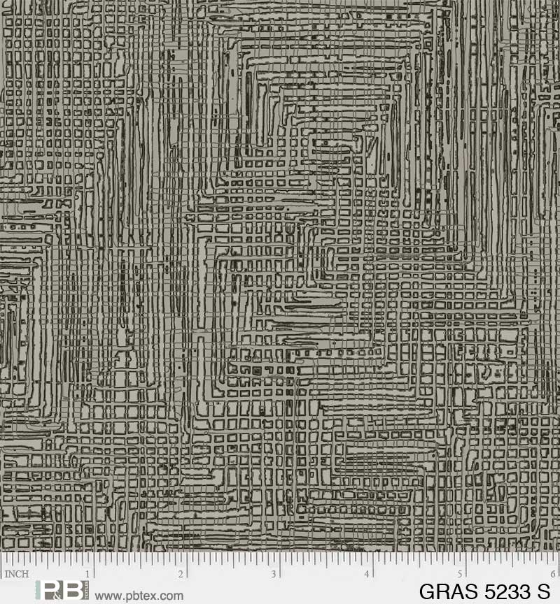 GREY Grasscloth Grass Roots from P&B Textiles