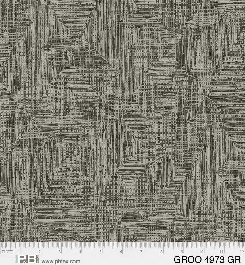 GREY Grasscloth Grass Roots 108" Wideback from P&B Textiles