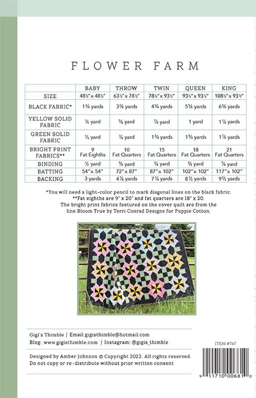 Flower Farm Quilt Pattern by Gigi's Thimble Quilt Patterns