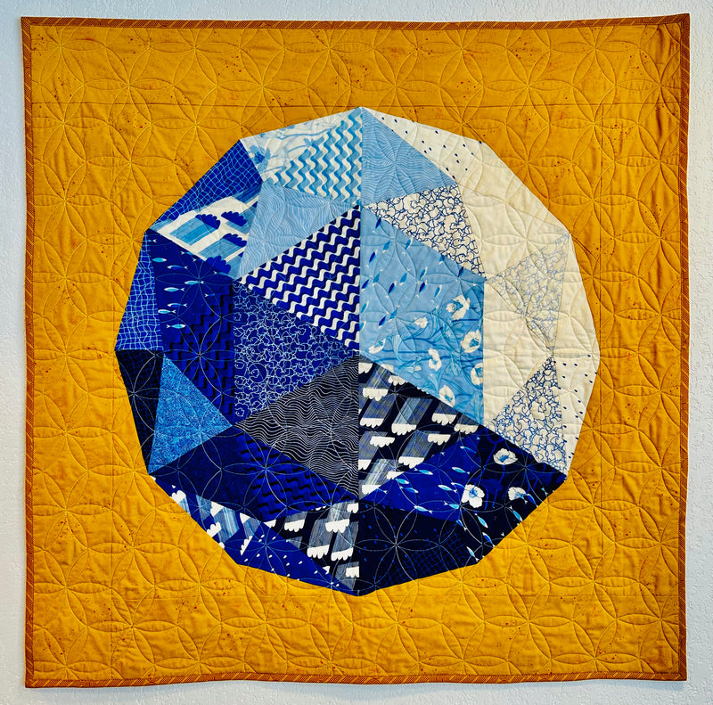 Globe by Zen Chic Quilt Kit, top fabrics + pattern