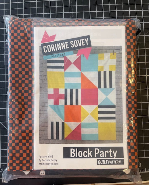 Block Party Quilt Kit, Noir by Alli K for Moda Fabric