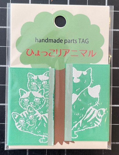 Handmade Parts Tag Japanese bag labels CATS