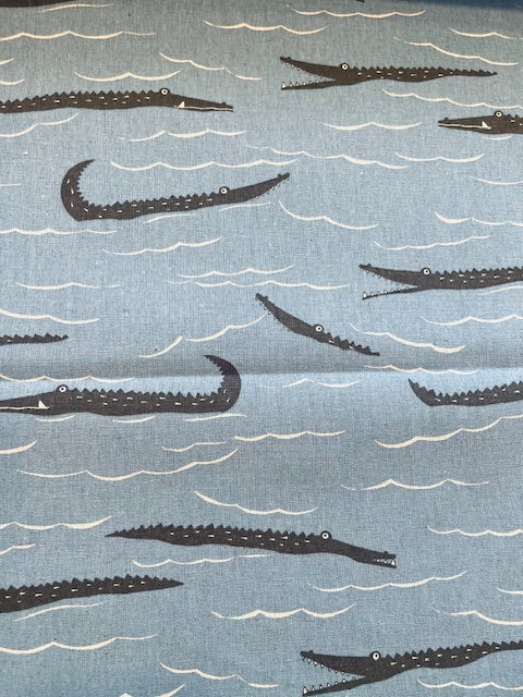 ALLIGATORS Cotton Canvas from KOKKA