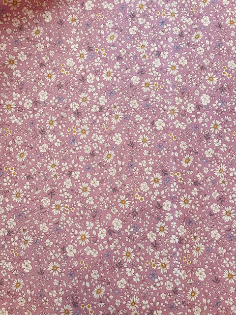 PINK floral cotton poplin from Kokka