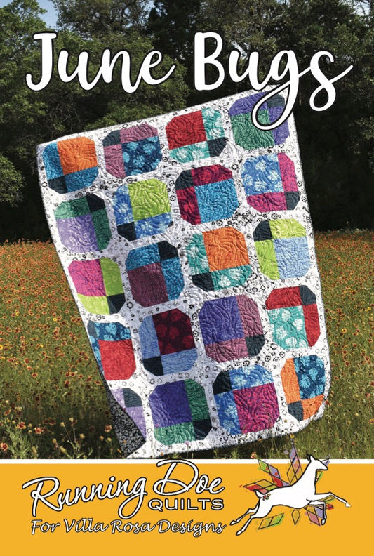 June Bugs Quilt Pattern by Running Doe Quilts for Villa Rosa Designs