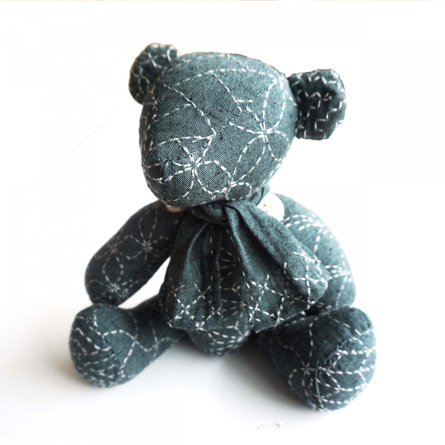 Little Sashiko Teddy Bear from QH Textiles Pty, Ltd.