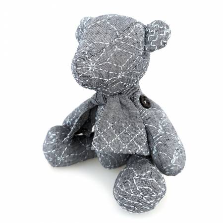 Little Sashiko Teddy Bear from QH Textiles Pty, Ltd.