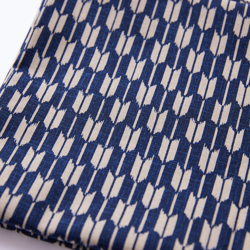 INDIGO Cotton Sheeting Yagasuri Arrows from KOKKA