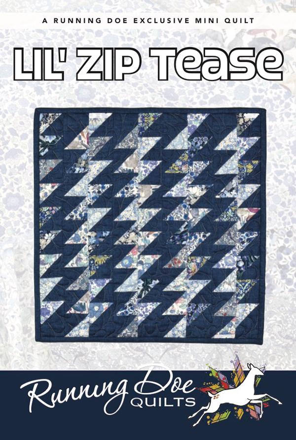 Zip Tease Mini Quilt Pattern by Running Doe Quilts