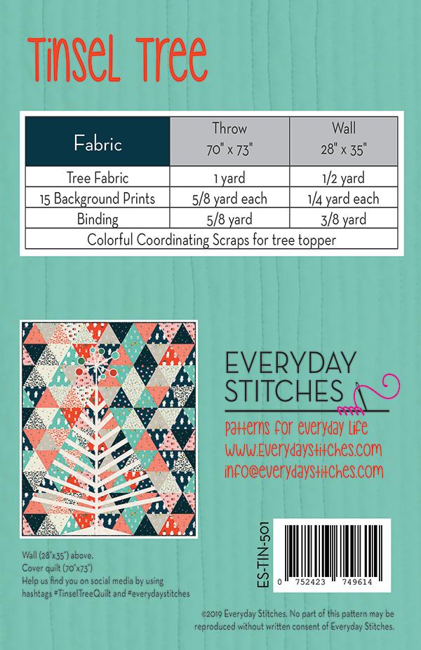 Tinsel Tree Quilt Pattern from Everyday Stitches