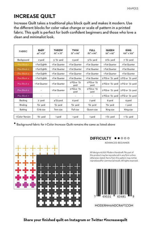 Asterisks Quilt Pattern by Modern Handcraft