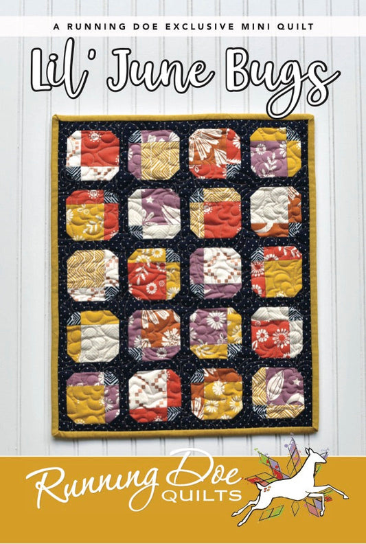 Lil June Bugs Mini Quilt Pattern by Running Doe Quilts