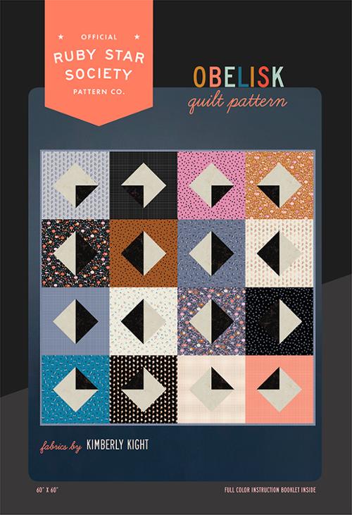 Obelisk Quilt Pattern by Kimberly Kight of Ruby Star Society