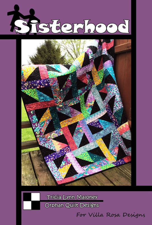 Sisterhood Quilt Pattern by Orphan Quilt Designs for Villa Rosa Designs