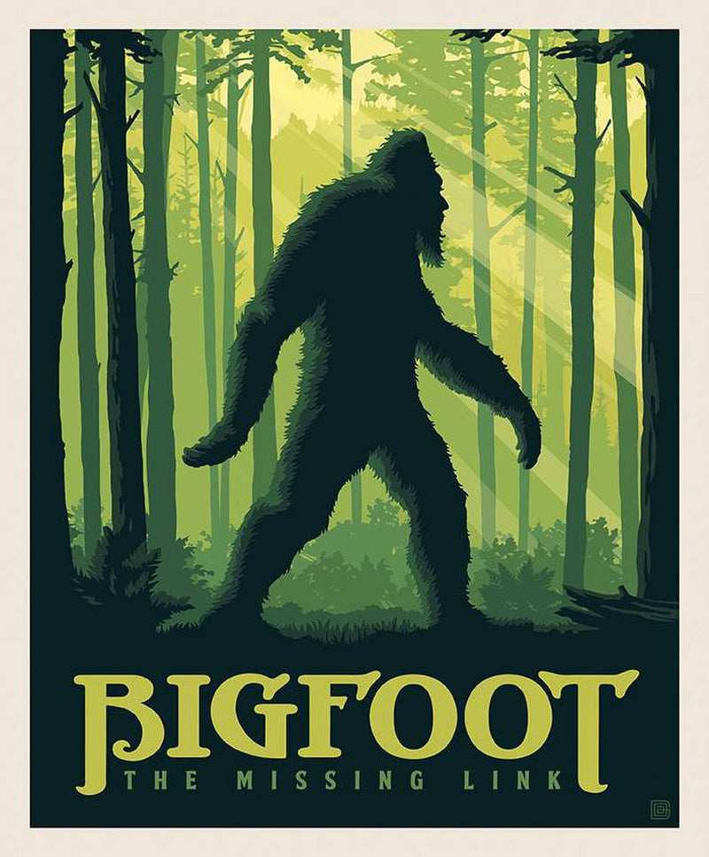 Bigfoot The Missing Link Panel, Legends of the National Parks by Riley Black Designs