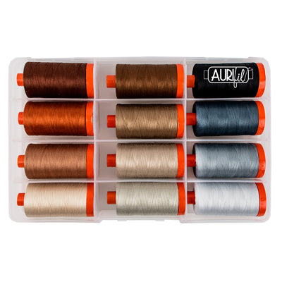 Aurifil 50wt Cotton Thread - 12ct Collections