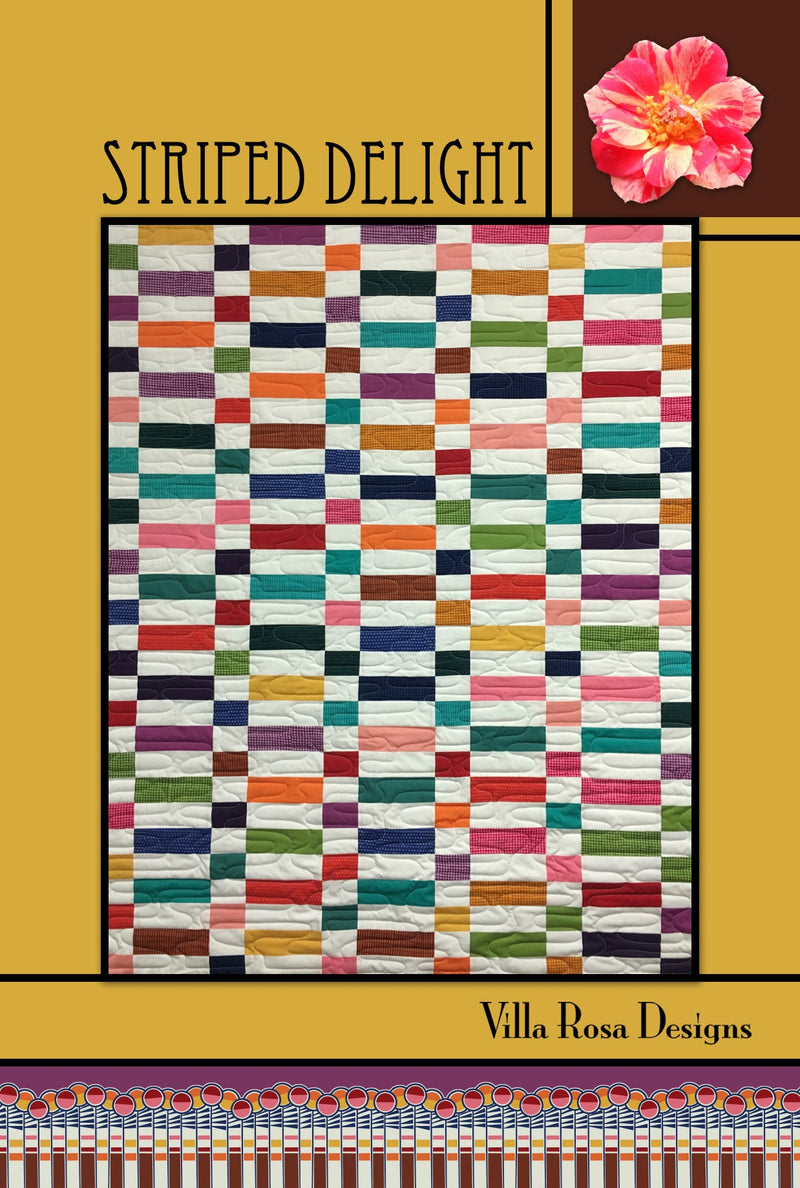 Striped Delight Quilt Pattern by Villa Rosa Designs