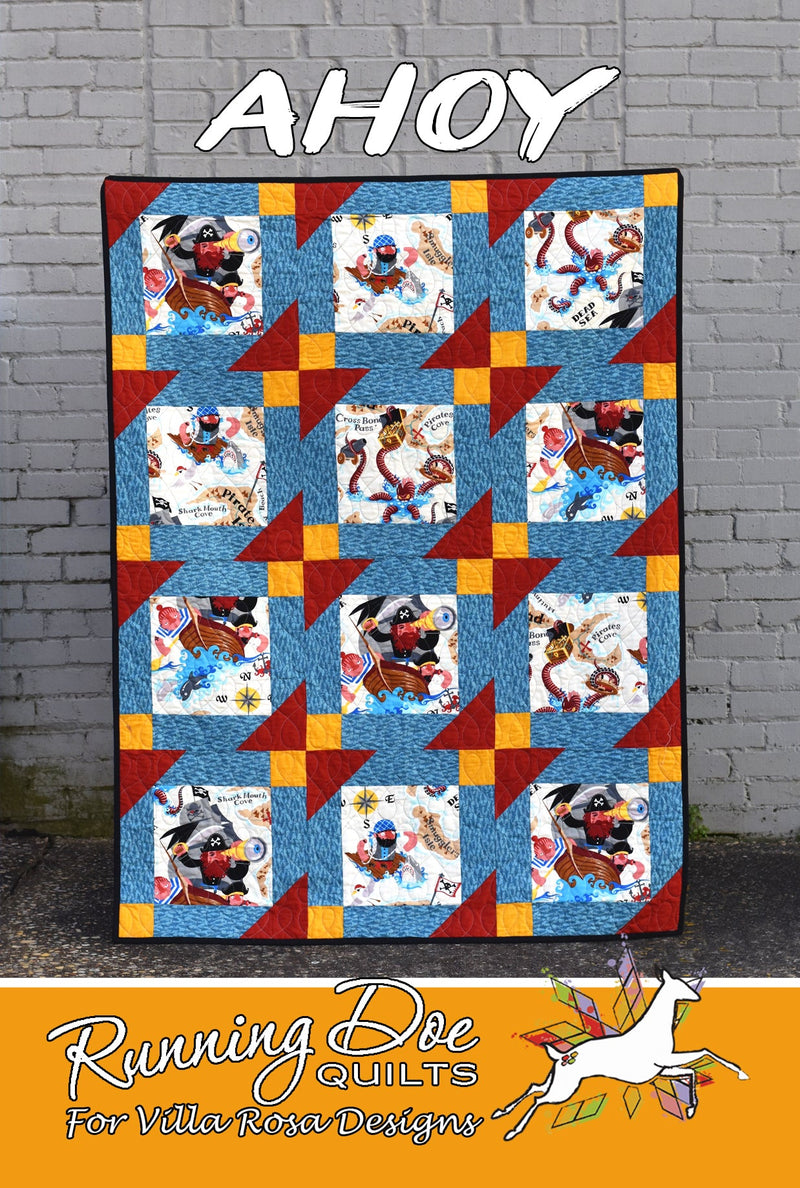 Ahoy Quilt Pattern by Running Doe Quilts for Villa Rosa Designs