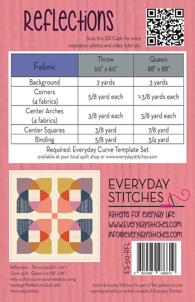 Reflections Quilt Pattern from Everyday Stitches