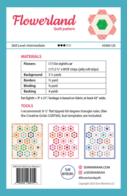 Flowerland Quilt Pattern from Sew Mariana